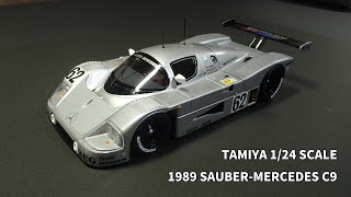 SAUBERMERCEDES C9  TAMIYA 124 SCALE  スケールモデル  ル・マン [upl. by Eekram]