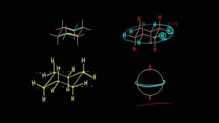 Drawing chair conformations  Organic chemistry  Khan Academy [upl. by Ardnassela266]