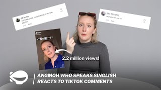 Angmoh who speaks Singlish reacts to TikTok comments [upl. by Adnarom]