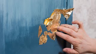 How to Apply Gold Leaf to Furniture and Fusion Mineral Paint™ [upl. by Asalocin]