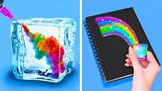 COOL RAINBOW CRAFTS AND EASY ART IDEAS [upl. by Araem]