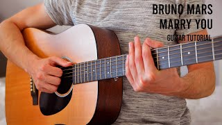 Bruno Mars  Marry You EASY Guitar Tutorial With Chords  Lyrics [upl. by Columba]