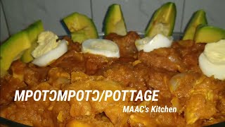 Mpotɔmpotɔ Recipe Cocoyam And Sweet Potatoes Porridge Pottage Recipe [upl. by Hopper]