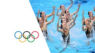 Russia Wins Teams Synchronized Swimming Gold  London 2012 Olympics [upl. by Ainalem522]