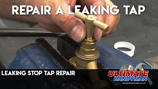 Leaking stop tap repair [upl. by Llerdnad961]