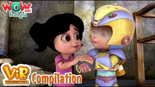 Vir The Robot Boy  Bengali stories for kids  Wow Kidz Bangla  Compilation 01 [upl. by Emerick]