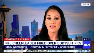 NFL Cheerleader fired over social media picture  EmilyCompagno [upl. by Darreg480]