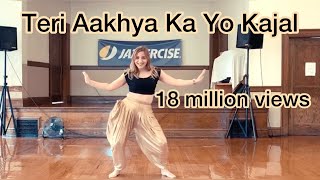 Teri Aakhya Ka Yo Kajal  Sapna Chaudhary  Cardio Dance Fitness Easy Choreography  Haryanvi Song [upl. by Bast474]