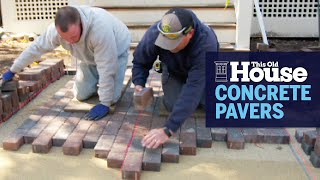 How to Build a Concrete Paver Walkway  This Old House [upl. by Loriner]