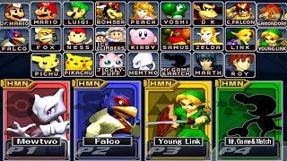 Super Smash Bros Melee  How to Unlock All Characters [upl. by Aicenat]