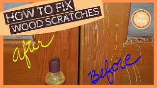 How to Fix Wood Scratches  EASY [upl. by Hughett]