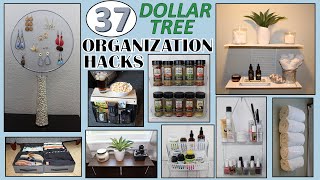 37 DOLLAR STORE ORGANIZATION HACKS  Dollar Tree DIY  ORGANIZATION IDEAS [upl. by Uella]