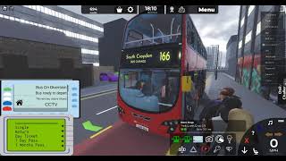 driving 166 bus from West Croydon to South Croydon bus grange [upl. by Allehc]