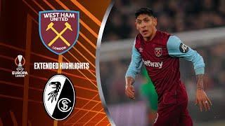 West Ham vs Freiburg  Extended Highlights  UEL Group Stage MD 6  CBS Sports Golazo [upl. by Bolte]