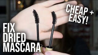 FIX DRIED MASCARA TUTORIAL  Life Hack for Fixing Dry Mascara Easily  Mascara Tips  Tricks [upl. by Annim482]