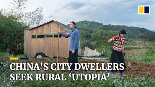 Chinese city dwellers opt for simpler lives in rural communes [upl. by Harden]