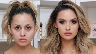 FULL COVERAGE GLAM MAKEUP TUTORIAL [upl. by Lertsek]