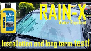 RainX application and long term test of car glass water repellent [upl. by Mariele]