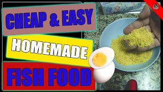 Cheap amp Easy Homemade Fish Food  High Protein [upl. by Anma]