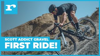 First ride  Scott Addict Gravel 2022 [upl. by Nodnab380]