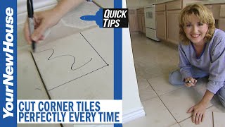 How to Cut Corner Tiles  Quick Tips [upl. by Wanyen]