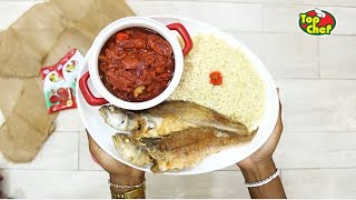 IvorianFood  Recette Attiéké Poisson et sa pâte pimentée [upl. by Aihtebat203]