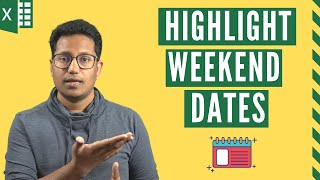 Highlight Weekends Dates and Holidays in Excel Easy Method [upl. by Cad]