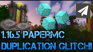 Minecraft 1165 Multiplayer Any Item Duplication Glitch PaperMC Working [upl. by Lila814]