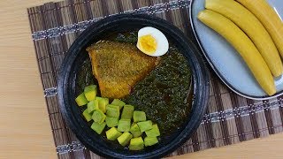 COCOYAM LEAVES NKONTONMIRE ABOMU STEW [upl. by Heins]