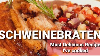 Schweinebraten  Bavarian Pork Roast  COOK WITH GABBY [upl. by Trstram353]