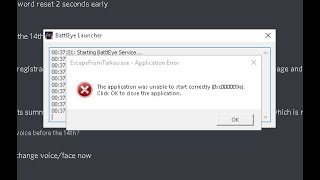 Escape from tarkov Application error Battleye launcher  The application unable to start Fixed [upl. by Ancalin]