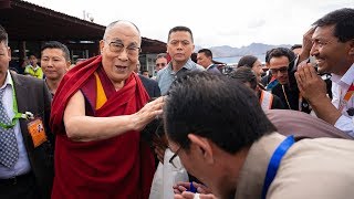 His Holiness the Dalai Lama Arrives in Ladakh [upl. by Percy]