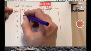 Abst Alg 12 Symmetric Group S5 Orders of Elements amp Cyclic Subgrps Inverse Isomorphisms Review [upl. by Henryson]