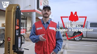 How to Choose a Log Splitter  Tractor Supply Co [upl. by Naimerej702]