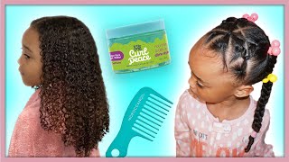 This Hairstyle Lasts All Week  Kids Curly Hair Routine [upl. by Son]