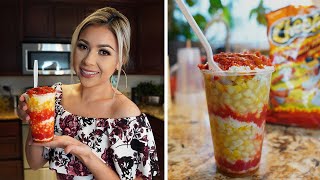 Hot Cheetos Esquites  Corn in a Cup  Mexican Street Corn [upl. by Eirrac]