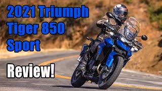 2021 Triumph Tiger 850 Sport Review [upl. by Engeddi768]