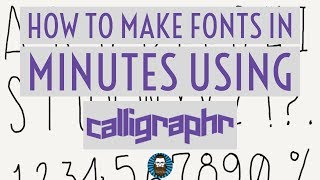 How to make fonts in minutes using Calligraphr [upl. by Atnom]