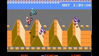 NES Game ExciteBike 1984 Nintendo [upl. by Latvina]