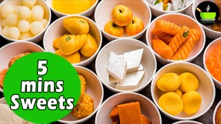 5 Minute Sweets Recipes  5 Minute Quick amp Easy Sweet Recipes [upl. by Anafetse]