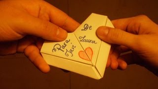 Cómo hacer un Corazón de Papel o Carta Corazón [upl. by Notsob532]