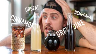 4 EASY to Make Cocktail Syrups  grenadine amp orgeat [upl. by Mauri]