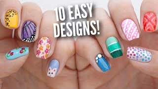 10 Easy Nail Art Designs for Beginners The Ultimate Guide 5 [upl. by Rimma332]