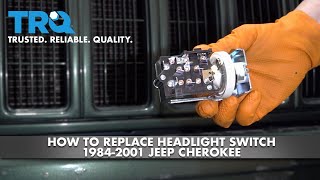 How To Replace Headlight Switch 19842001 Jeep Cherokee [upl. by Rasia662]