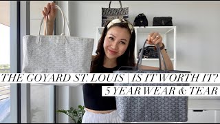 GOYARD St Louis Tote Bag  Is it Worth It  5 Year Wear amp Tear Review [upl. by Demha]