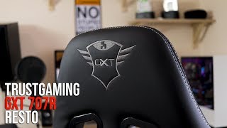 TrustGaming GXT 707R Resto GAMING CHAIR Review [upl. by Namzaj]