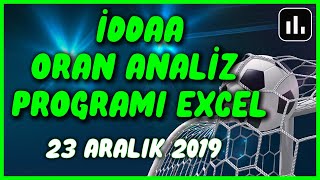 \u00100 BANKO Ä°DDAA ORAN ANALÄ°Z PROGRAMI EXCEL VE Ä°DDAA ORAN ÅžÄ°KESÄ° 2019 YENÄ° GÃœNCEL [upl. by Rfinnej]