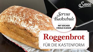 Roggenbrot backen in der Kastenform [upl. by Kerianne]