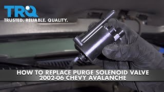 How To Install Purge Solenoid Valve 20022006 Chevy Avalanche [upl. by Dominus]