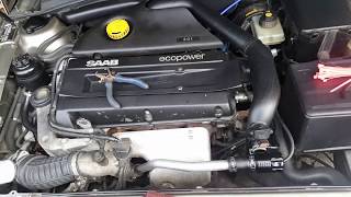 Saab 95 crank case ventilation problem [upl. by Nomal]